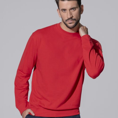 SWCR240 FELPA UOMO GIROCOLLO LEGGERA FRENCH TERRY