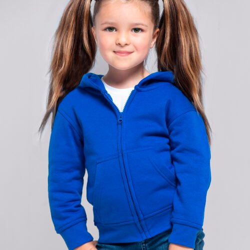 FELPA BAMBINO CAPPUCCIO E ZIP LEGGERA FRENCH TERRY