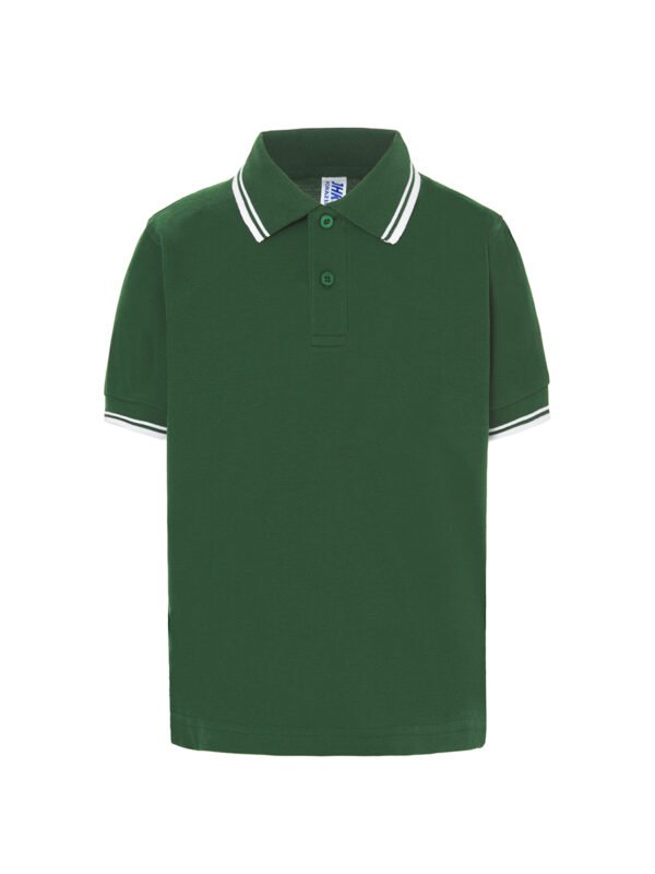 UNI_JHK_PKID210_JHK_BGWH POLO BAMBINO MANICA CORTA REGULAR