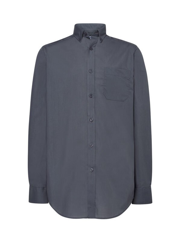 UNI_JHK_SHAPOP_JHK_GY CAMICIA UOMO MANICA LUNGA POPELINE