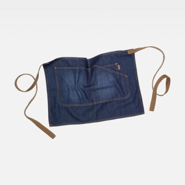 GREMBIULE SENZA PETTORINA CORTO TESSUTO DENIM