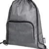 Zaino a sacca in materiale riciclato personalizzato Ash