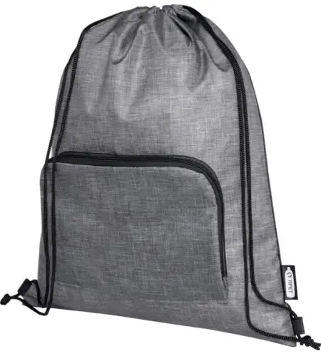 Zaino a sacca in materiale riciclato personalizzato Ash