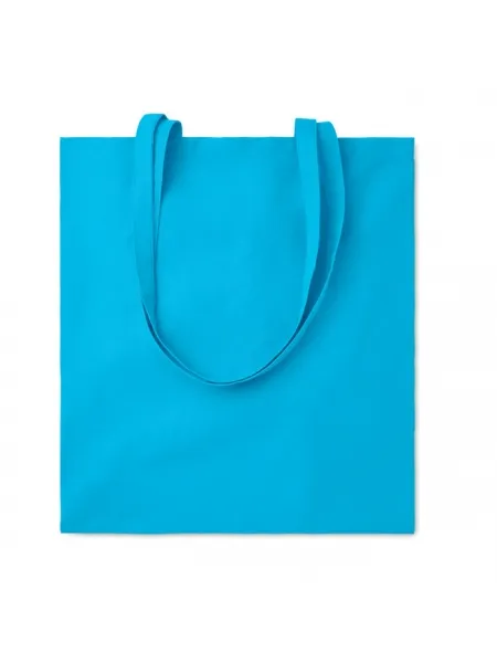 cottonel-colour-turchese.jpg Shopper bags in cotone colorato 38x42 cm