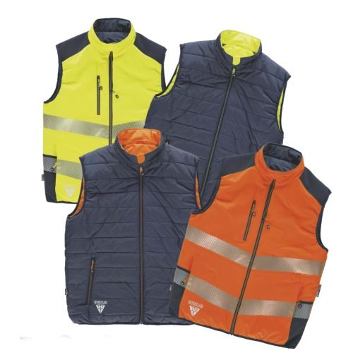 gilet riflettente Gilet imbottito reversibile